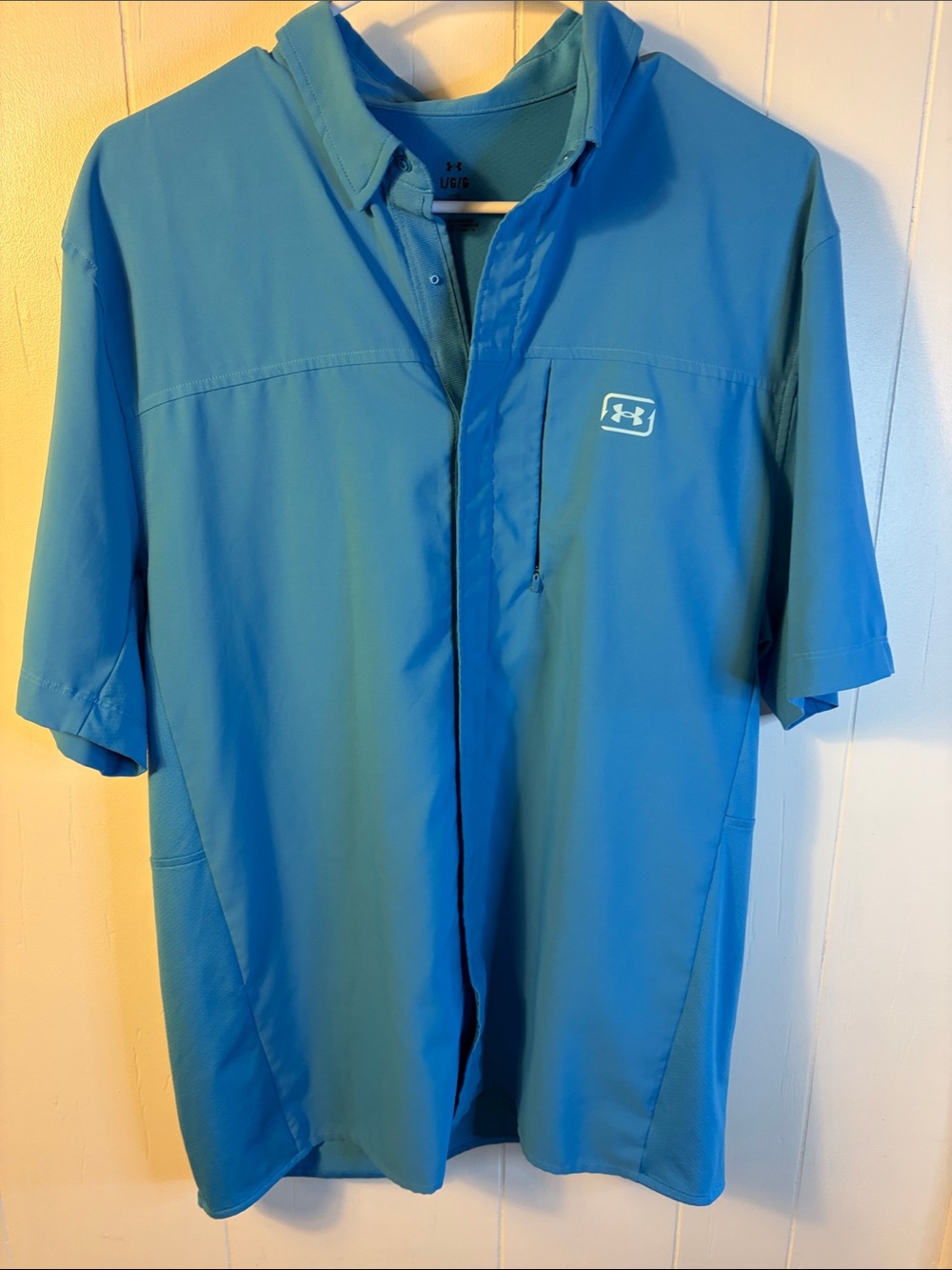 Under Armour Men's L Fish Pro Shirt Blue